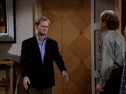 frasier and niles hug without touching